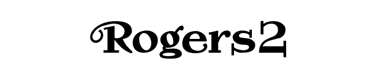 Rogers2 font preview