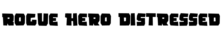 Rogue Hero Distressed font preview