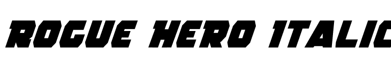 Rogue Hero Italic font preview