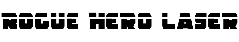 Rogue Hero Laser font preview