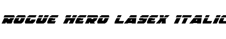 Rogue Hero LasEx Italic font preview