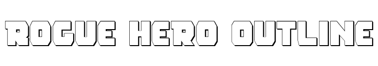 Rogue Hero Outline font preview