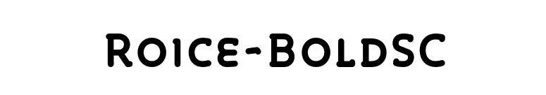Roice-BoldSC font preview