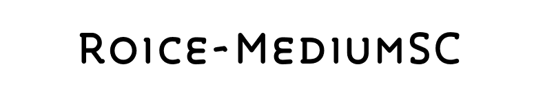 Roice-MediumSC font preview