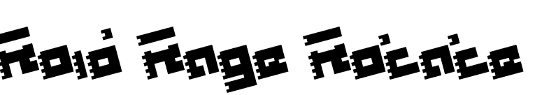 Roid Rage Rotate font preview