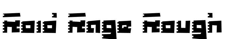 Roid Rage Rough font preview