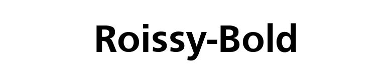 Roissy-Bold font preview