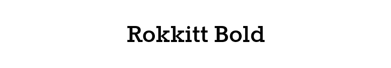 Rokkitt Bold font preview