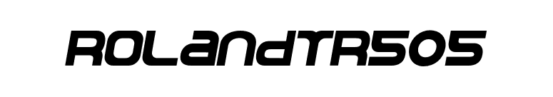 RolandTR505 font preview