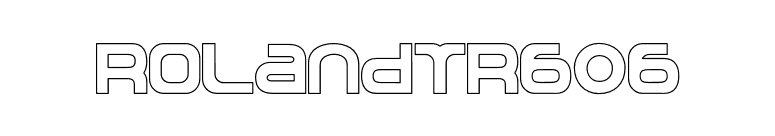 RolandTR606 font preview