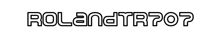 RolandTR707 font preview