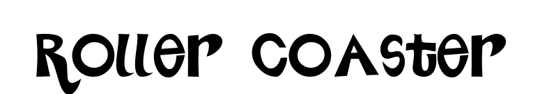 Roller Coaster font preview