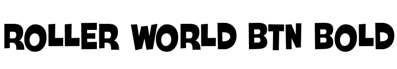 Roller World BTN Bold font preview