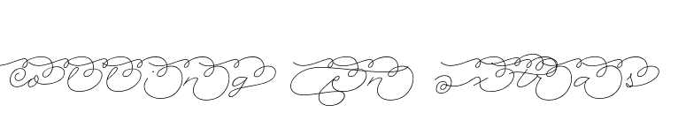 Rolling Pen Extras font preview