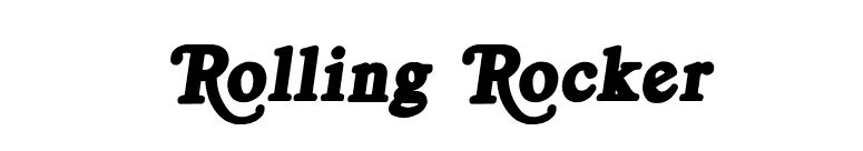 Rolling Rocker font preview