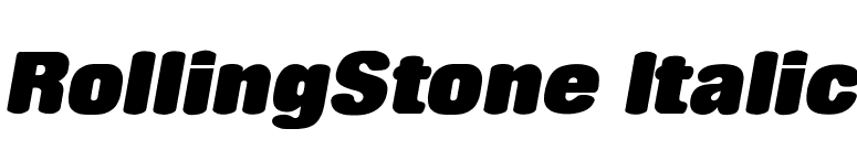 RollingStone Italic font preview