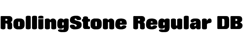 RollingStone Regular DB font preview