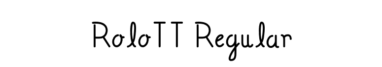 RoloTT Regular font preview