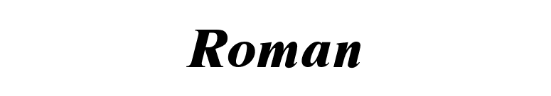 Roman font preview