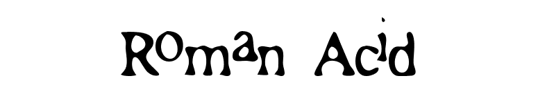 Roman Acid font preview