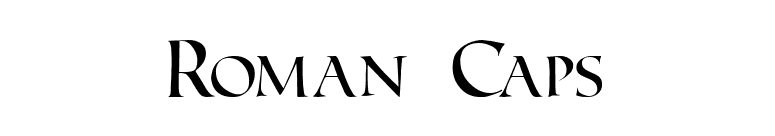 Roman Caps font preview