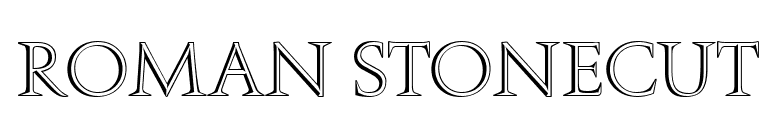 Roman Stonecut font preview