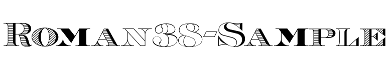 Roman38-Sample font preview