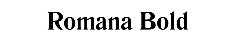 Romana Bold font preview