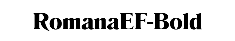 RomanaEF-Bold font preview