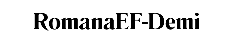 RomanaEF-Demi font preview