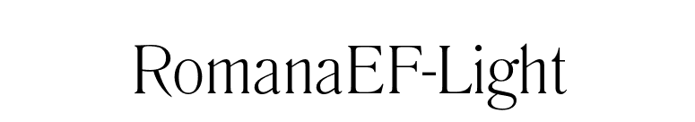 RomanaEF-Light font preview