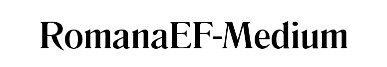 RomanaEF-Medium font preview