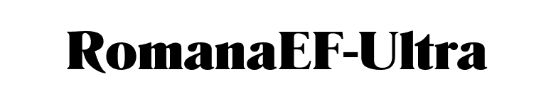 RomanaEF-Ultra font preview