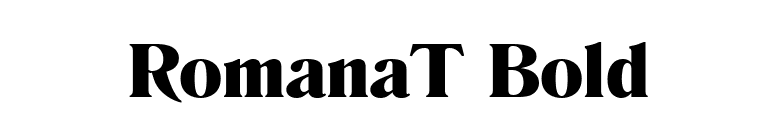 RomanaT Bold font preview