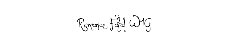 Romance Fatal W1G font preview