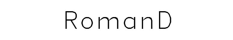RomanD font preview
