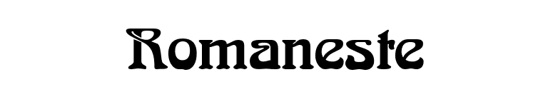Romaneste font preview