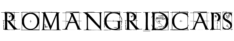 RomanGridCaps font preview