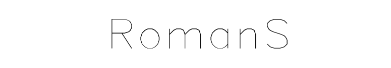 RomanS font preview