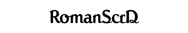 RomanScrD font preview
