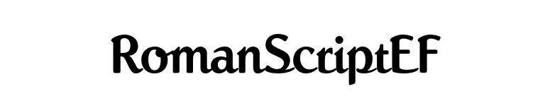 RomanScriptEF font preview