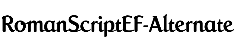 RomanScriptEF-Alternate font preview