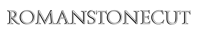 RomanStonecut font preview
