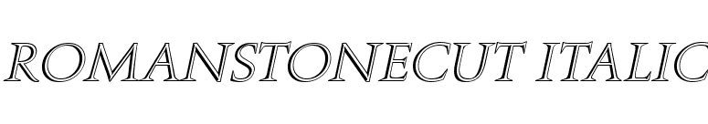 RomanStonecut Italic font preview