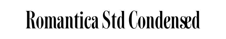 Romantica Std Condensed font preview