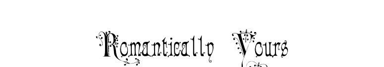 Romantically Yours font preview