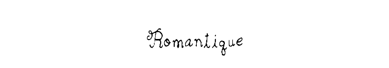 Romantique font preview