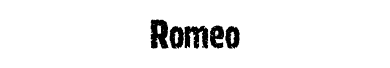 Romeo font preview