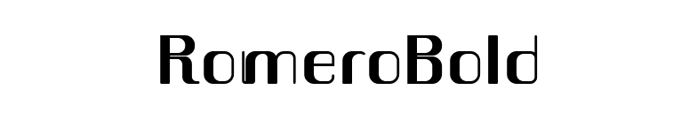 RomeroBold font preview