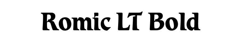 Romic LT Bold font preview